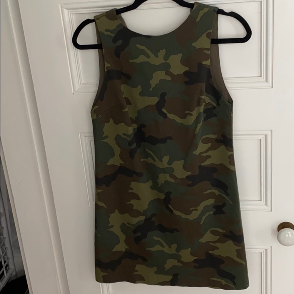 Alice and Olivia Camo Shift Dress